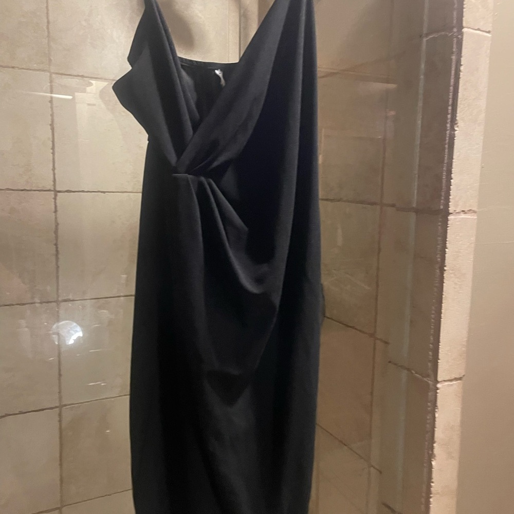 Dex Asymmetrical Black Dress